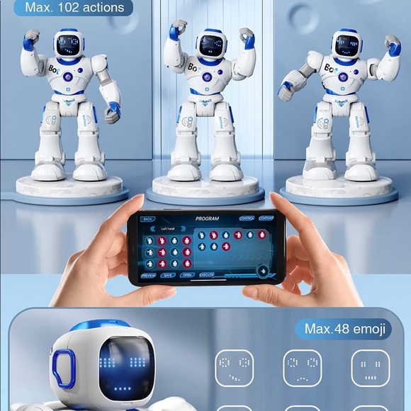 Ruko Smart Robot Kids Large Programmable Interactive RC Robot with Voice Control - Picture 5 of 17